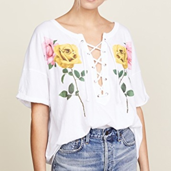 Wildfox Tops - Wildfox Long Stems Maxwell Tee